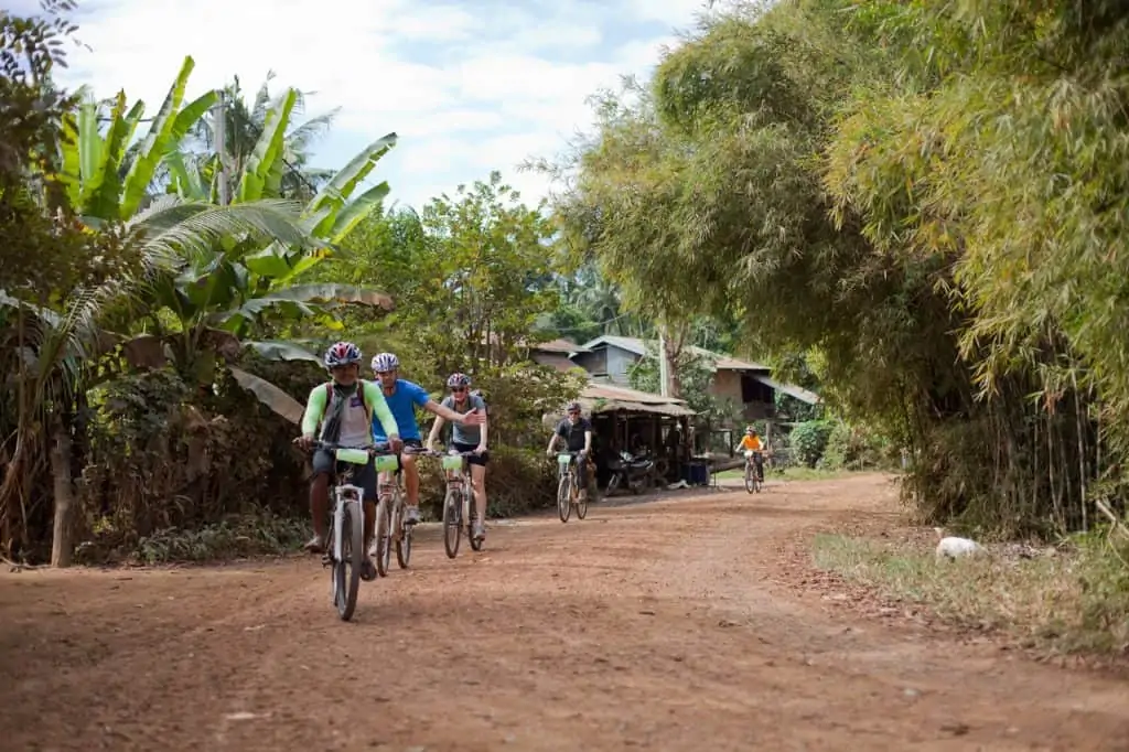 cycling tour battambang countryside village life cambodia kouprey