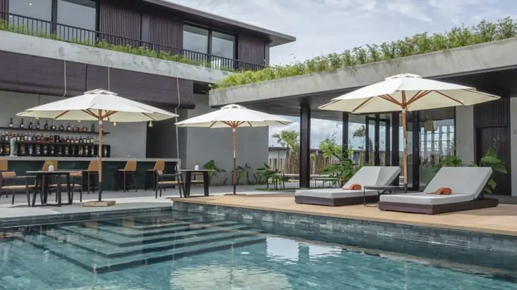 Amber Kampot luxury hotel minimalist modern design cambodia boutique