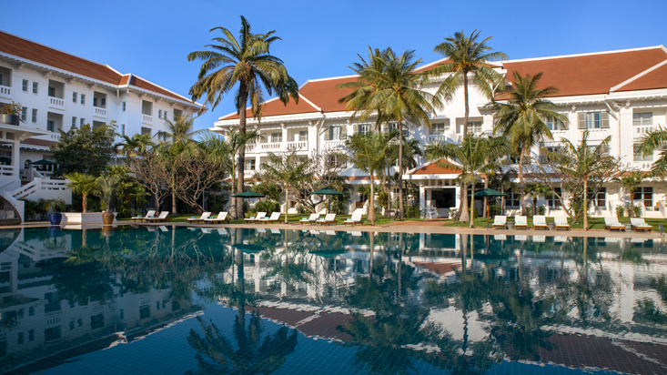 Raffles Grand D'Angkor Hotel exterior and pool